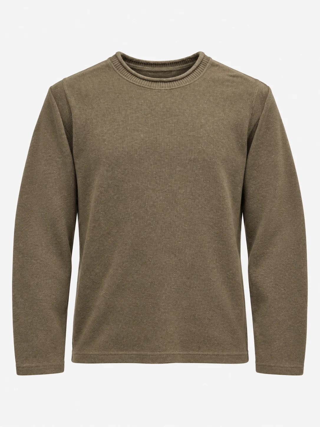 Bluza HEMP Knitwear 55% konopie 45% bawełna – oliwkowa rozmiar 8