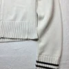 Sweter damski Bogner Fire+Ice biały zapinany 100% bawełna zielone romby