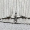 Sweter damski Bogner Fire+Ice biały zapinany 100% bawełna zielone romby